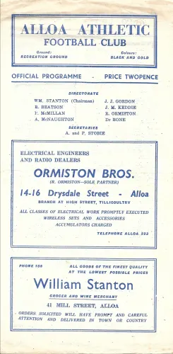 Programme cover