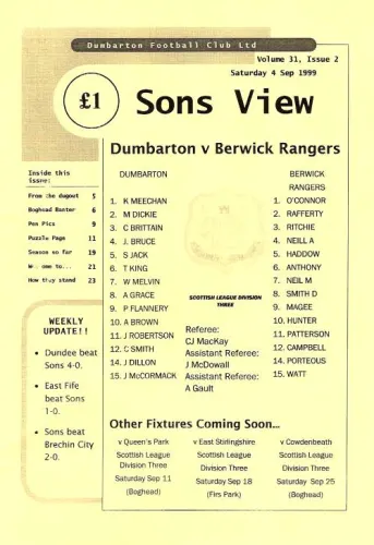 Programme cover